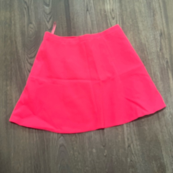 J.Crew A-Line Mini Skirt High Rise Back Zip Stretch Lined Hot Pink Size 6 - Picture 1 of 4
